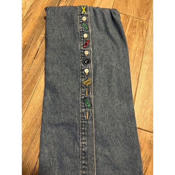 Disney Character School Teachers Denim Dress Embroidered Pooh Midi 1X - Picture 7 of 7